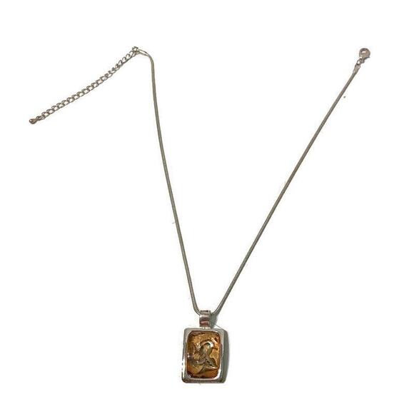 Kenneth Cole Necklace Pendant Signed Versatile Earthy Hippie Timeless Travel - Picture 3 of 8